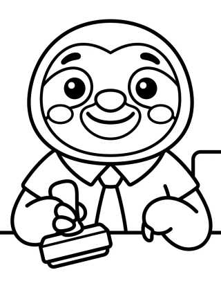 Flash el Perezoso Tierno para colorir Desenho de Flash el Perezoso Tierno para colorir e imprimir grátis