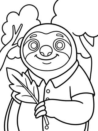 Flash el Perezoso Tierno para colorir Desenho de Flash el Perezoso Tierno para colorir e imprimir grátis