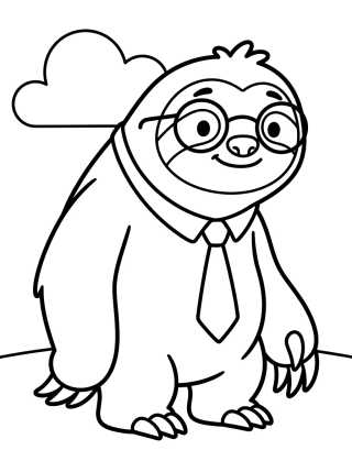 Flash el Perezoso Tierno para colorir Desenho de Flash el Perezoso Tierno para colorir e imprimir grátis