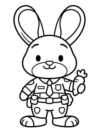 Coleção de desenhos para colorir: Zootopia Tiernos y Kawaii